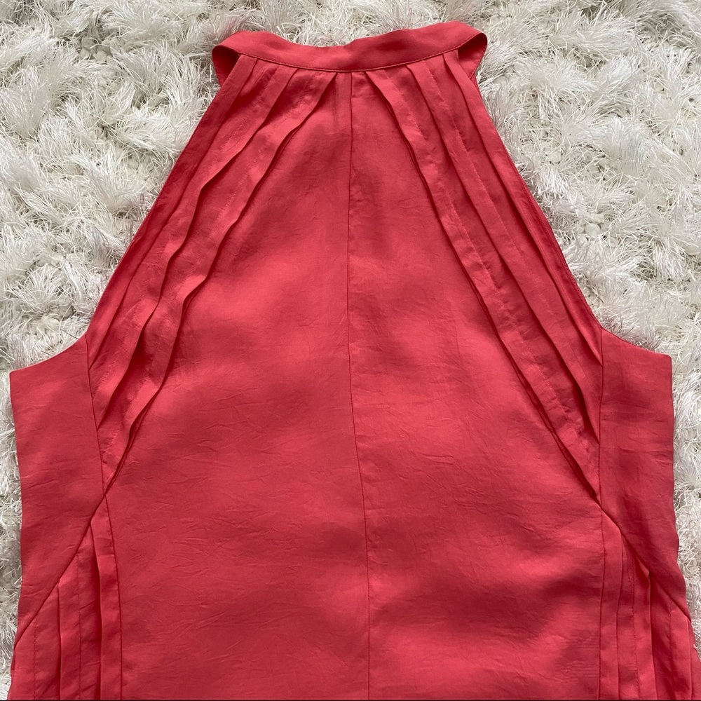 Nanette Lepore Silk Dress Button Front Coral Medium - Picture 6 of 15